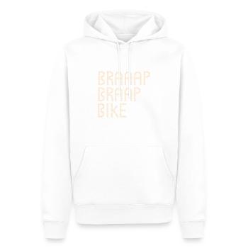 Fahrrad - Männer Premium Bio Hoodie - Weiß - Vorne - Nico (187cm)