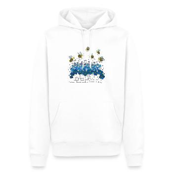 Bienen - Männer Premium Bio Hoodie - Weiß - Vorne - Nico (187cm)