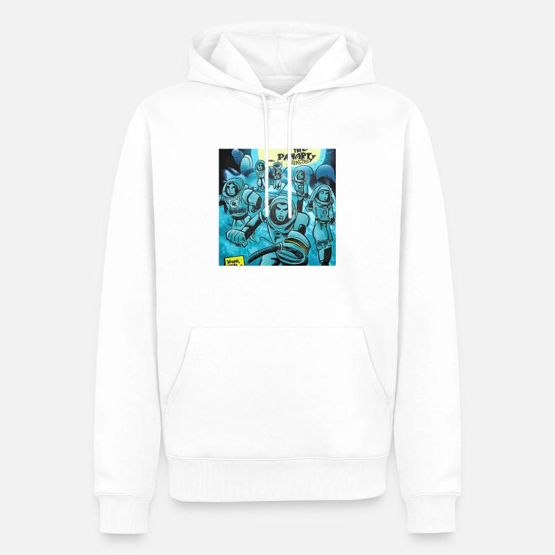Comic Sci Fi Galactic - Sweat à capuche Premium bio Homme - blanc