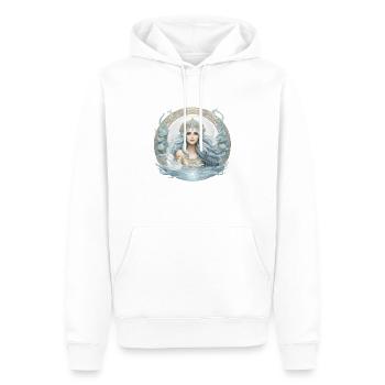 water goddess - Men’s Premium Organic Hoodie - white - Front - Nico (187cm)