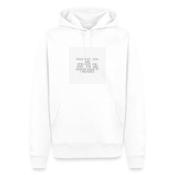 Whatever... - Männer Premium Bio Hoodie - Weiß - Vorne - Nico (187cm)