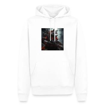 GearsOfWar Inspiriert - Männer Premium Bio Hoodie - Weiß - Vorne - Nico (187cm)