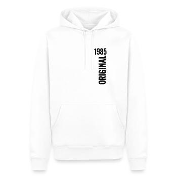 1985 Original Birthday Gift 1985 - Men’s Premium Organic Hoodie - white - Front - Nico (187cm)