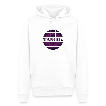 Danse tango - Sweat à capuche Premium bio Homme - blanc - Devant - Nico (187cm)