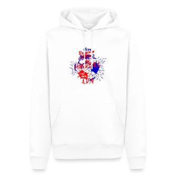 Handball Cadeau : La passion dans mon ADN - Sweat à capuche Premium bio Homme - blanc - Devant - Nico (187cm)