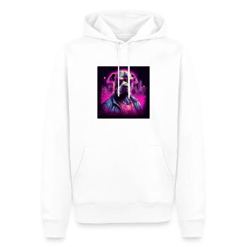 Cool Dog - Männer Premium Bio Hoodie - Weiß - Vorne - Nico (187cm)