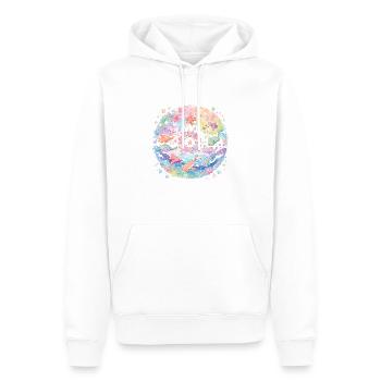 Les mignons animaux de la mer - Sweat à capuche Premium bio Homme - blanc - Devant - Nico (187cm)