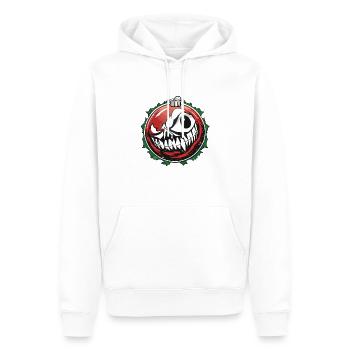Christbaumkugel / Weihnachtsbaum /Weihnachten - Männer Premium Bio Hoodie - Weiß - Vorne - Nico (187cm)