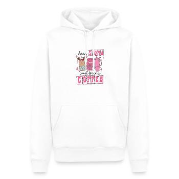 Winterzeit Schneeflocken Weihnachten Eis Geschenk - Männer Premium Bio Hoodie - Weiß - Vorne - Nico (187cm)