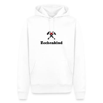 Zechenkind - Männer Premium Bio Hoodie - Weiß - Vorne - Nico (187cm)