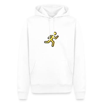 Tempo Icon - Männer Premium Bio Hoodie - Weiß - Vorne - Nico (187cm)