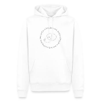 Hundekopf mit Knochen - Männer Premium Bio Hoodie - Weiß - Vorne - Nico (187cm)