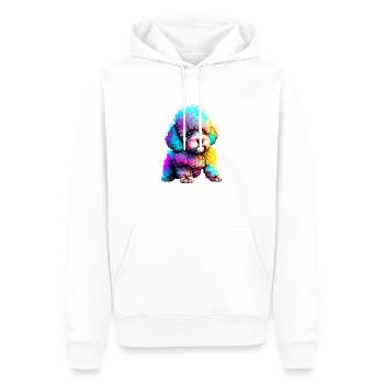 Caniche Chien Propriétaire Chien Amour Chien Chiot Caniche Chiot - Sweat à capuche Premium bio Homme - blanc - Devant - Nico (187cm)