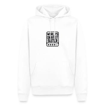 Komisch Unaufdringliche Schwesterliche Liebe - Männer Premium Bio Hoodie - Weiß - Vorne - Nico (187cm)