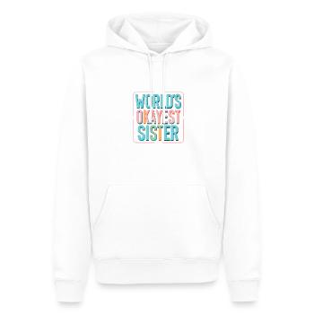 Mittelmäßiger Beifall Für Geschwister - Männer Premium Bio Hoodie - Weiß - Vorne - Nico (187cm)
