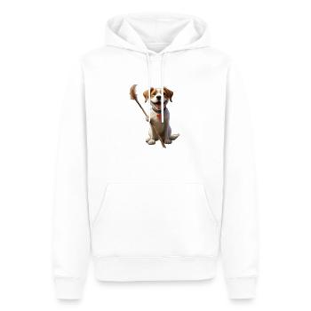 süßer hund - Männer Premium Bio Hoodie - Weiß - Vorne - Nico (187cm)