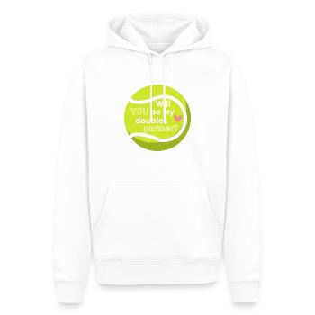 Tennis Valentine's Day - TENNIS WORLD - Men’s Premium Organic Hoodie - white - Front - Nico (187cm)