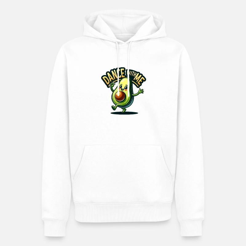 Danse avec moi Avocat - Sweat à capuche Premium bio Homme - blanc