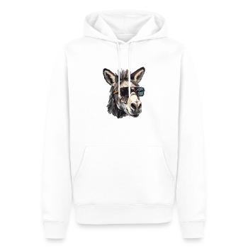 Cool ass with sunglasses - Men’s Premium Organic Hoodie - white - Front - Nico (187cm)