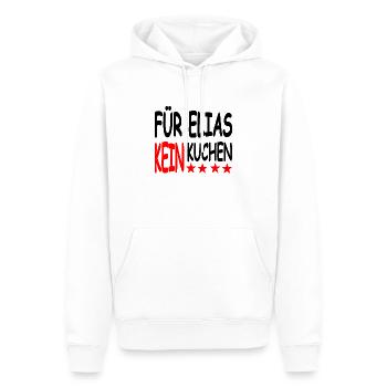 Kuchen - Männer Premium Bio Hoodie - Weiß - Vorne - Nico (187cm)