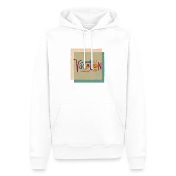 Vacation Feeling. Zeit für Urlaub - Männer Premium Bio Hoodie - Weiß - Vorne - Nico (187cm)