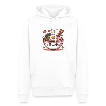 Mignon Kawaii Ramen Foodie - Sweat à capuche Premium bio Homme - blanc - Devant - Nico (187cm)