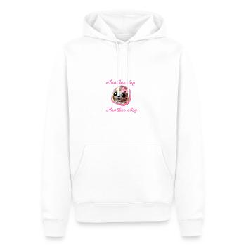 Maus, Hamster, schleife ,animation - Männer Premium Bio Hoodie - Weiß - Vorne - Nico (187cm)