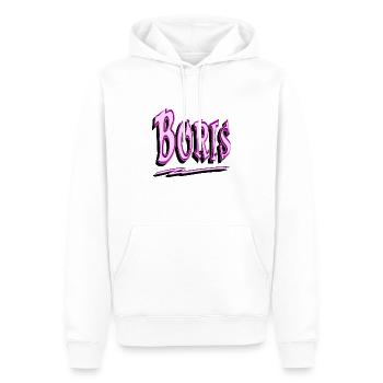 Boris2 - Sweat à capuche Premium bio Homme - blanc - Devant - Nico (187cm)