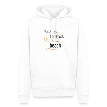 Barefoot on the beach - Männer Premium Bio Hoodie - Weiß - Vorne - Nico (187cm)