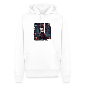 Poupée d’horreur / Halloween / Effrayant / Sombre - Sweat à capuche Premium bio Homme - blanc - Devant - Nico (187cm)