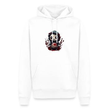 Poupée d’horreur / Halloween / Effrayant / Sombre - Sweat à capuche Premium bio Homme - blanc - Devant - Nico (187cm)