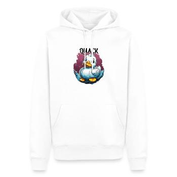 Gummiente / Badeente / Wasser / Badewanne - Männer Premium Bio Hoodie - Weiß - Vorne - Nico (187cm)