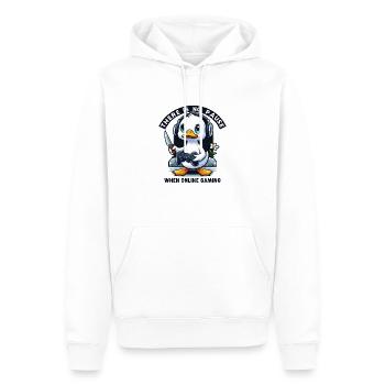 There Is No Pause When Online Gaming - Sweat à capuche Premium bio Homme - blanc - Devant - Nico (187cm)