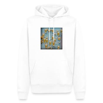 IMG 5160 - Sweat à capuche Premium bio Homme - blanc - Devant - Nico (187cm)