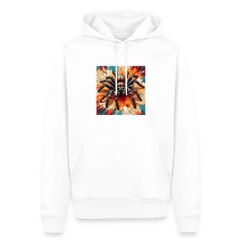 Araignée / Toile / Animal de compagnie / Reptile / Huit pattes - Sweat à capuche Premium bio Homme - blanc - Devant - Nico (187cm)