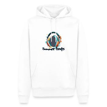 Headphones / Audio / Music / Sound / Studio / Cool - Men’s Premium Organic Hoodie - white - Front - Nico (187cm)