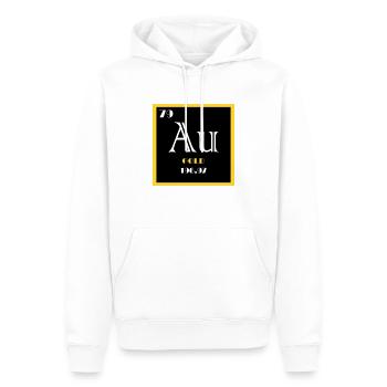 AU Gold - Männer Premium Bio Hoodie - Weiß - Vorne - Nico (187cm)