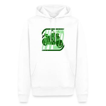 Grand Left Street Nakedbike - Männer Premium Bio Hoodie - Weiß - Vorne - Nico (187cm)