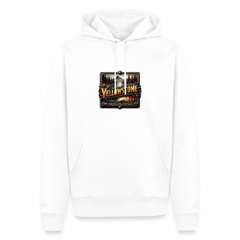 yellowstone - Männer Premium Bio Hoodie - Weiß - Vorne - Nico (187cm)