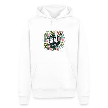 Team Braut / Jungeselle - Männer Premium Bio Hoodie - Weiß - Vorne - Nico (187cm)