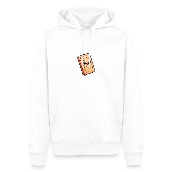 Crispy Bar Cartoon - Men’s Premium Organic Hoodie - white - Front - Nico (187cm)