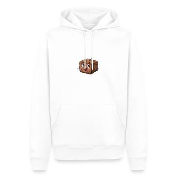 Personnage mignon de brownie dans le style dessin animé - Sweat à capuche Premium bio Homme - blanc - Devant - Nico (187cm)