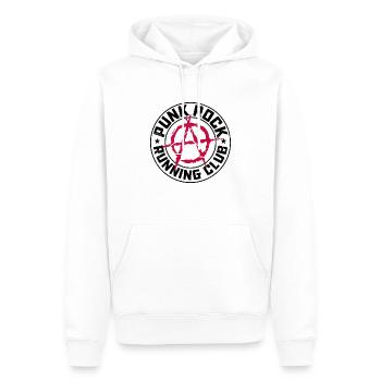 Punk Rock Running Club - Men’s Premium Organic Hoodie - white - Front - Nico (187cm)