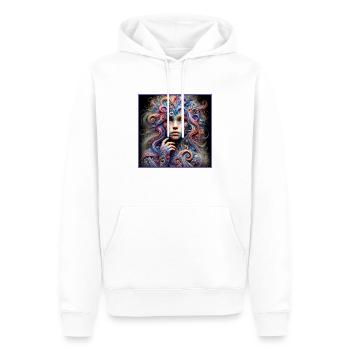 Girl from the Future - Men’s Premium Organic Hoodie - white - Front - Nico (187cm)