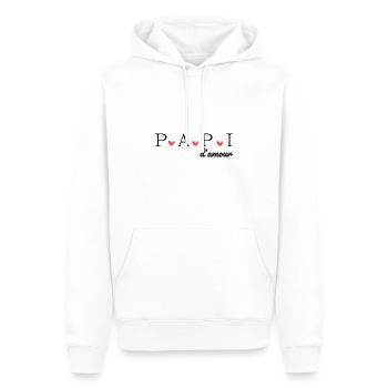 Opa der Liebe - Männer Premium Bio Hoodie - Weiß - Vorne - Nico (187cm)