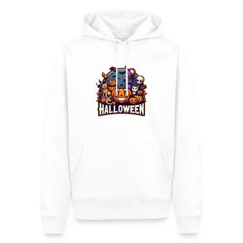 Halloween Design - Männer Premium Bio Hoodie - Weiß - Vorne - Nico (187cm)