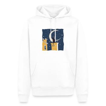 katze dach1 - Männer Premium Bio Hoodie - Weiß - Vorne - Nico (187cm)