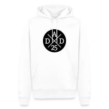 DAD 25 Caps Special - Männer Premium Bio Hoodie - Weiß - Vorne - Nico (187cm)