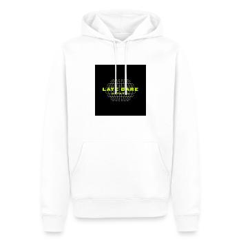Late Dare Merch - Männer Premium Bio Hoodie - Weiß - Vorne - Nico (187cm)