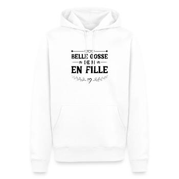 Schönes Kind von der Mutter bis zur Tochter - Männer Premium Bio Hoodie - Weiß - Vorne - Nico (187cm)